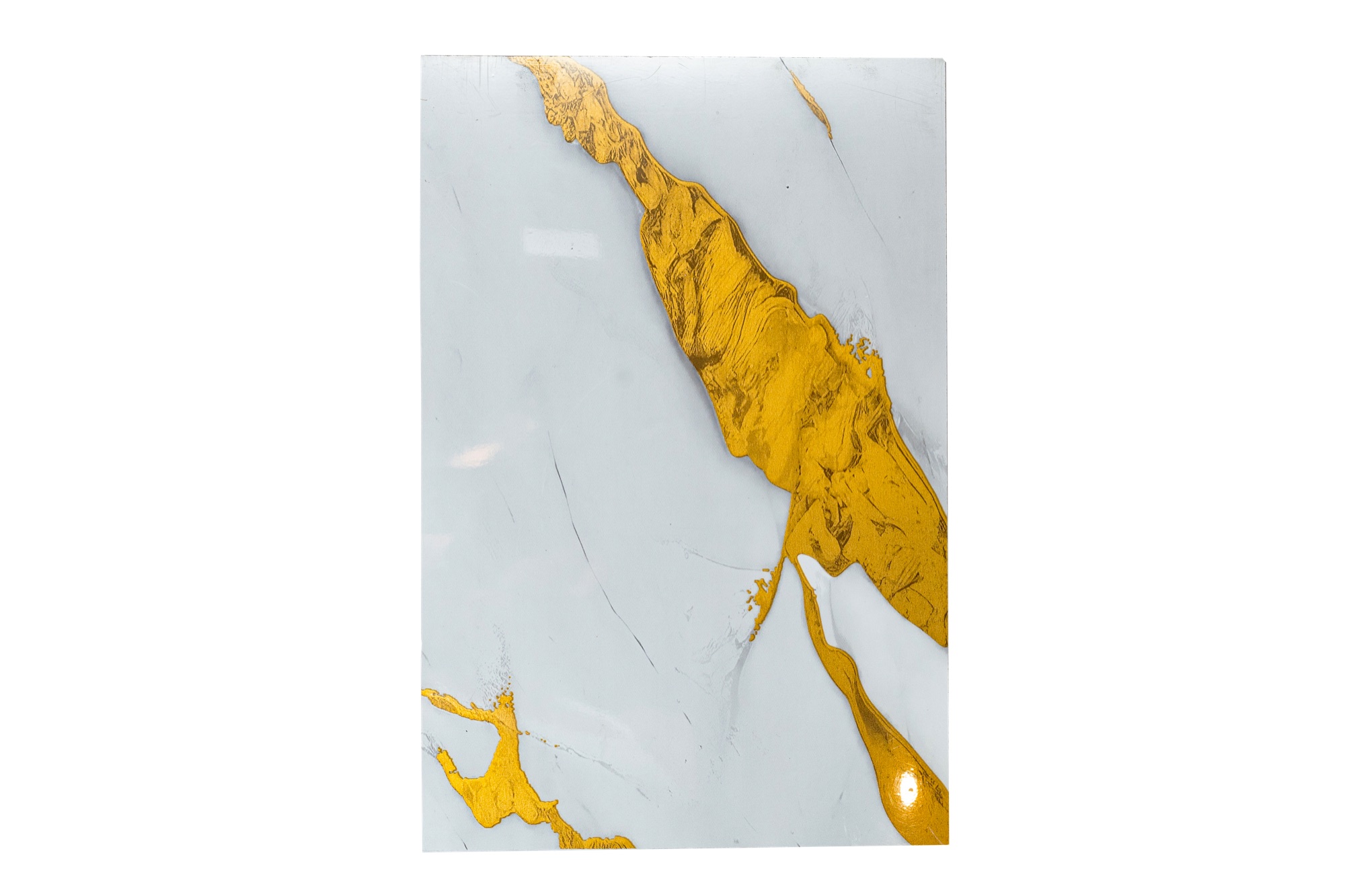 UV PVC Panel - White Gold Design